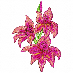 Flowers And Tree Embroidery Design 3 Flowers And Tree Embroidery Design 3